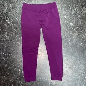 Purple Thick Thermal Leggings